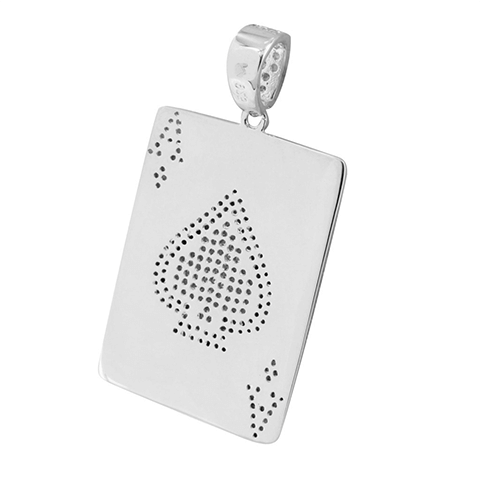 Ace Of Spades Pendant 2 Tone Finish3