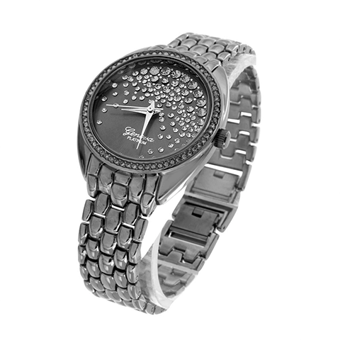 Black Round Watch Black Lab Create Diamond Ladies New2